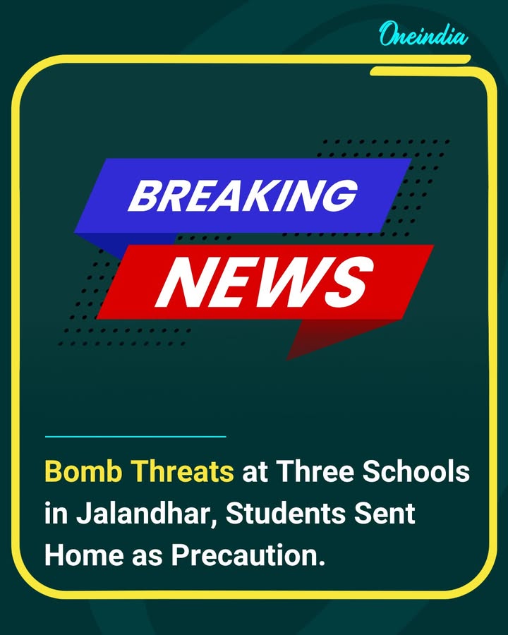 Jalandhar, Punjab: Three prominent schools in Jalandhar received bomb threats today, prompting authorities to send students home as a precautionary measure. The situation is under investigation, and security protocols have been heightened to ensure student safety.