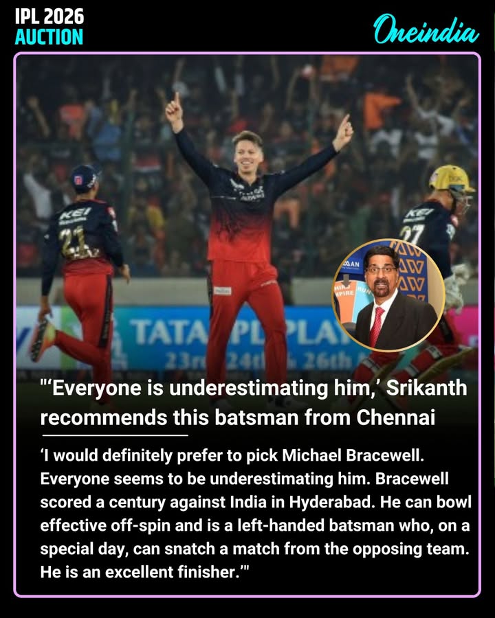 '‘Everyone is underestimating him,’ Srikanth recommends this batsman from Chennai