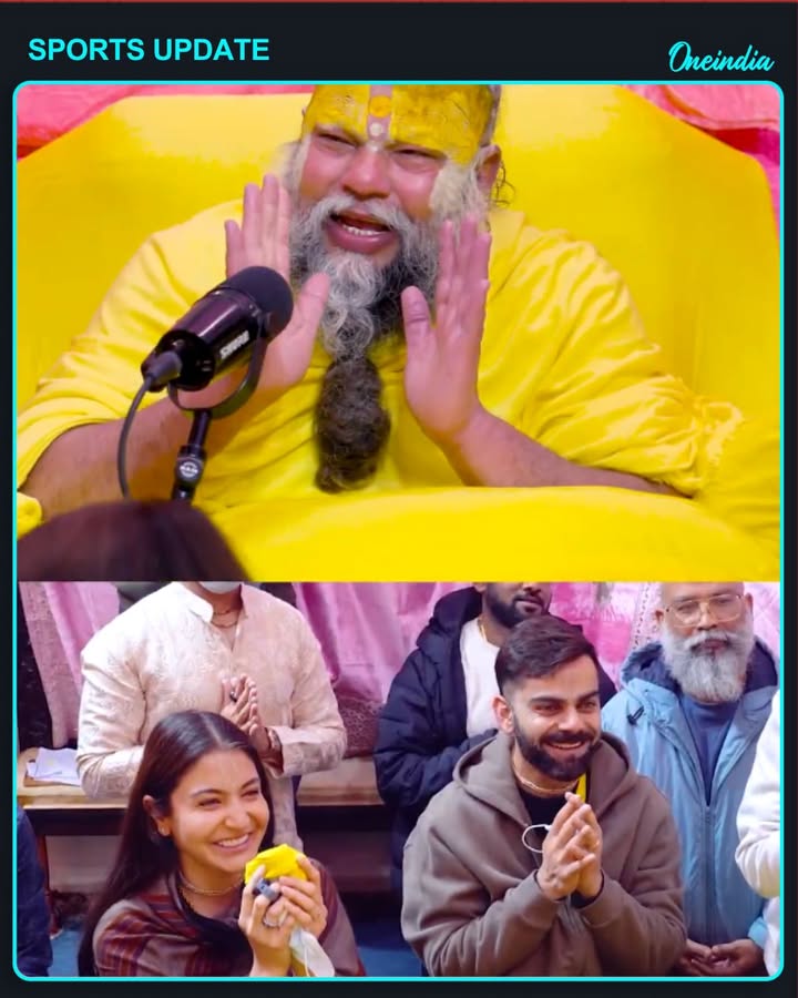 Kohli–Anushka Seek Blessings of Premanand Ji at Vrindavan Ashram.