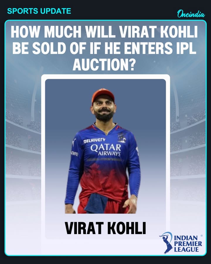 How much will Virat Kohli be sold of if he enters IPL Auction?