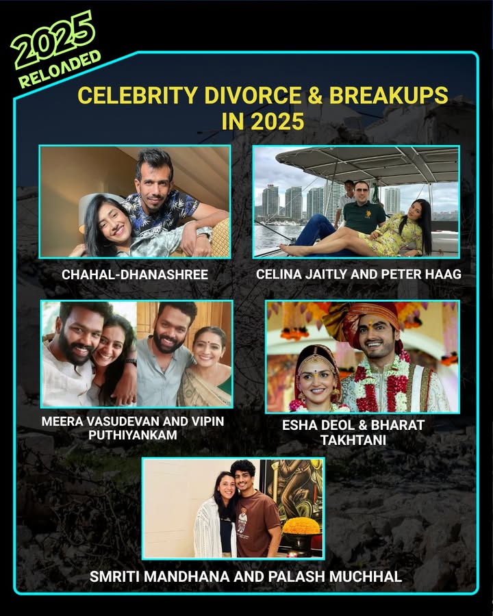 Celebrity Divorce & Breakups In 2025.