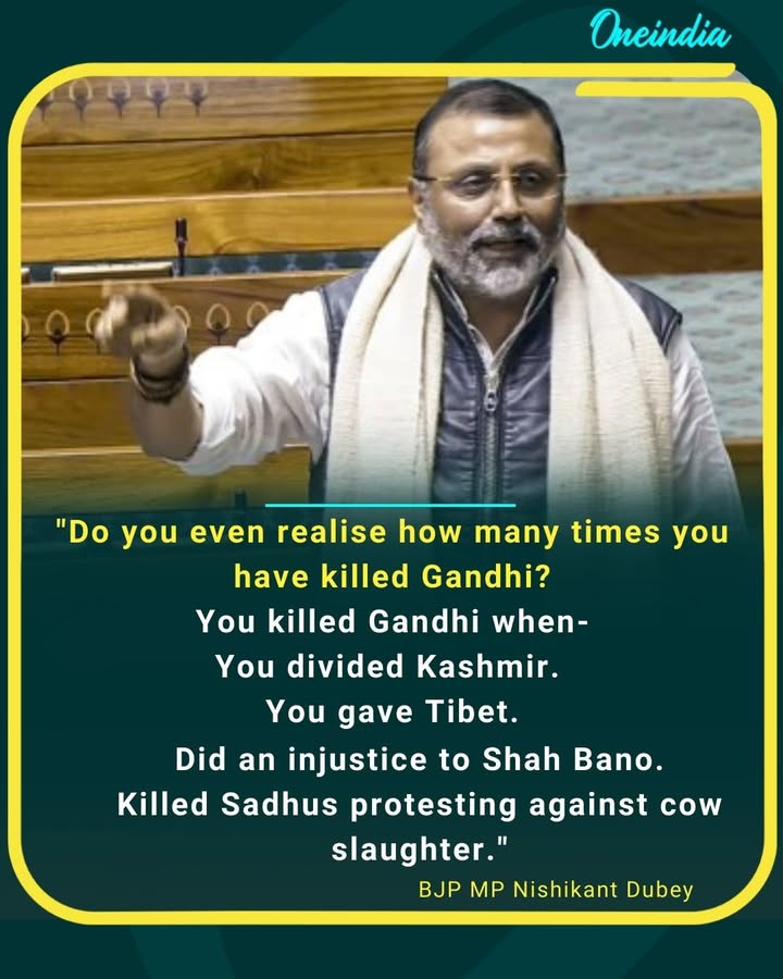 'Do you even realise how many times you have killed Gandhi?