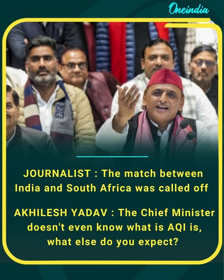 “Match called off? When the CM doesn’t even know what AQI is, what else can you expect?”