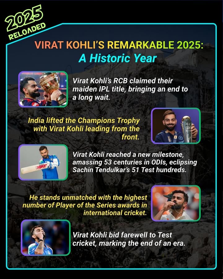 Year 2025 has been very special for Virat Kohli, many achievements achieved