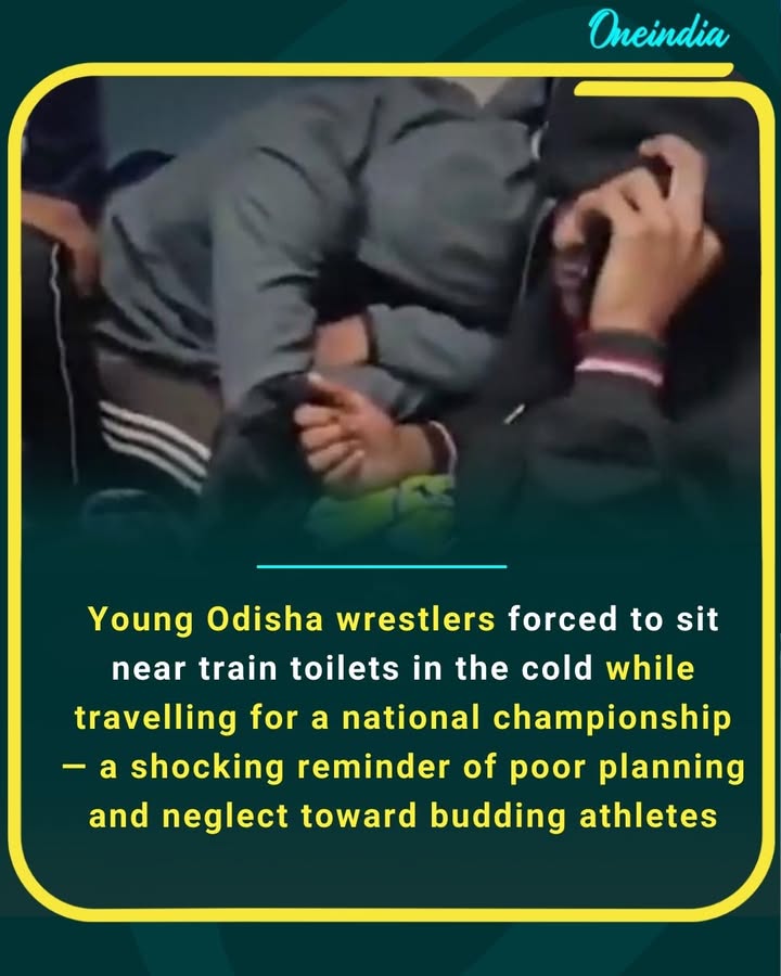 Young Odisha wrestlers forced to sit near train toilets in the cold while travelling for a national championship — a shocking reminder of poor planning and neglect toward budding athletes