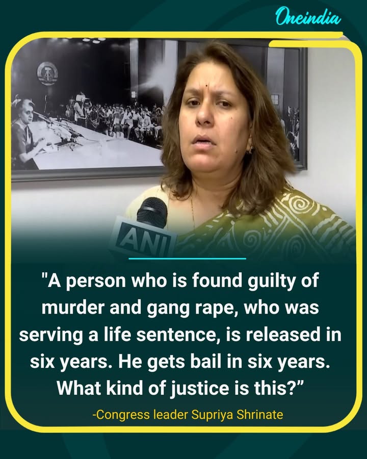 Unnao Rape Case: Congress Leader Supriya Shrinate Questions Justice After Sengar’s Sentence Suspension.