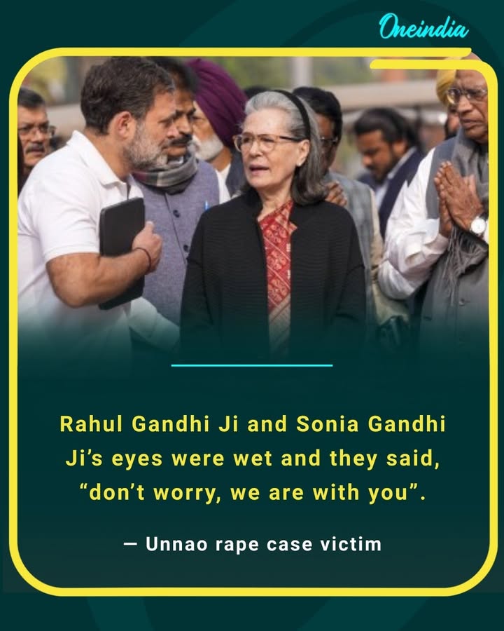 Rahul Gandhi Ji and Sonia Gandhi Ji’s eyes were wet and they said, “don’t worry, we are with you'