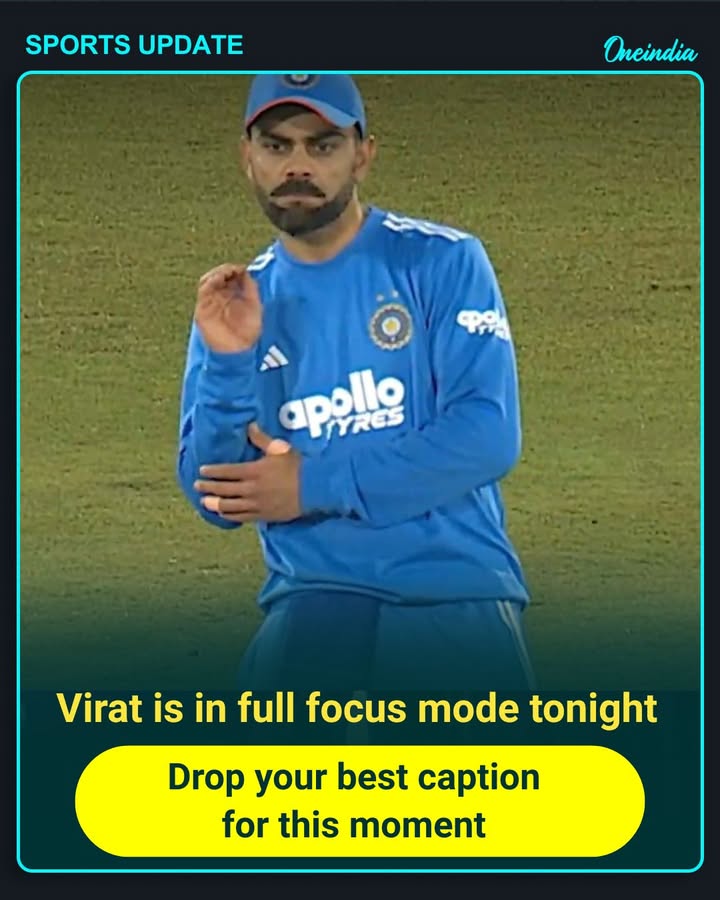 Virat in full focus mode tonight! Drop your best caption for this moment