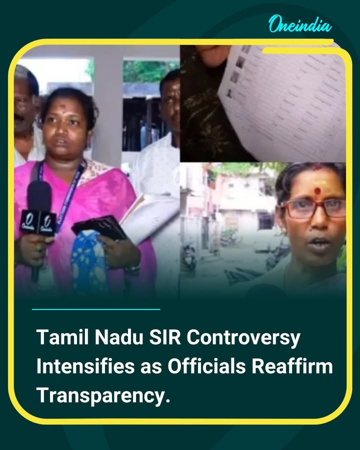 Officials in Tamil Nadu have denied allegations surrounding the SIR process, insisting that all procedures remain transparent. The dispute has sparked political friction as both sides continue to trade claims.