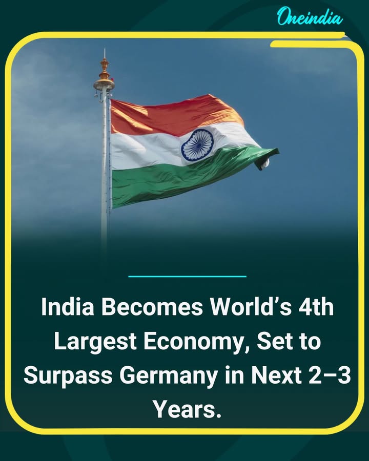 India has become the world’s fourth-largest economy, surpassing Japan, according to the government. With a GDP of USD 4.18 trillion, India remains the fastest-growing major economy and is poised to overtake Germany to claim the third position globally in the next 2–3 years.