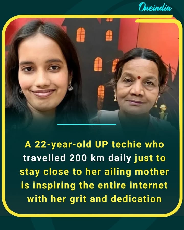 A 22-year-old UP techie who travelled 200 km daily just to stay close to her ailing mother is inspiring the entire internet with her grit and dedication
