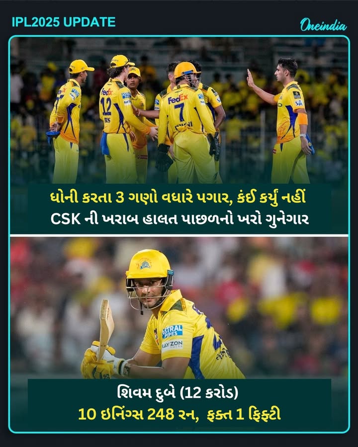 ધોની કરતા 3 ગણો વધારે પગાર, કંઈ કર્યું નહીં... CSK ની ખરાબ હાલત પાછળનો ખરો ગુનેગાર
