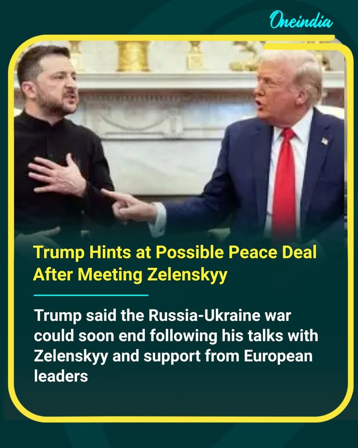 Trump signals hope for peace as talks with Zelenskyy raise chances of ending the Russia-Ukraine war