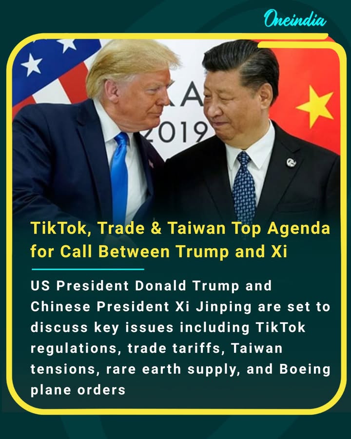 US President Donald Trump and Chinese President Xi Jinping discussed TikTok, trade tensions, and Taiwan as the top priorities in their latest call.