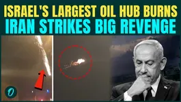 Iran BURNS Israel's Largest Oil Hub In Haifa | Moment Of Strike Shows Massive Fire And Blasts