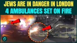 London CCTV Shows Pro-Iran Attacks Burn 4 Jewish Ambulances | Police Probe Hate Crime Angle
