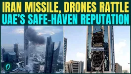 Dubai Shaken by Iranian Missiles, Drones | Burj Khalifa Area Hit by Debris, Tourists Flee in PANIC
