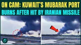 Iran STRIKES Kuwait Port BREAKING: Mubarak Port BURNS For Hours After Missile Hits in Chilling Video