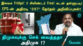 Free fridge &amp; cylinders two thousand scholarship for women, graduates AIADMK s election manifesto