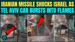 Iranian Missile SMASHES Israeli Air Defenses, Massive Crater, Car in Flames in Tel Aviv | VIDEO