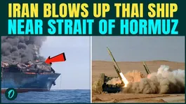 Iran BLOWS UP Thai Ship in Strait Of Hormuz | IRGC Strikes After 'Ignored Warnings' And Blames U.S