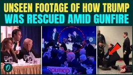 Unseen Footage Of Trump Under Fire At WHCP Dinner Hall | Trump Falls On Face Amid Escape, VIDEO
