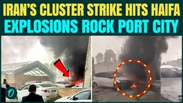 Iran BOMBS Haifa RAW FOOTAGE- Iranian Cluster Bombs Leave Haifa IN FLAMES, Cars Burning- WATCH