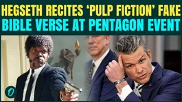 Pete Hegseth QUOTES ‘Pulp Fiction’ Fake Bible Verse At Pentagon Prayer Service; Sparks Controversy