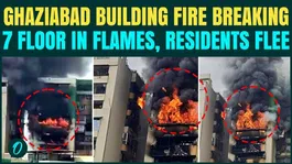 Ghaziabad High-Rise Building Fights With Massive Fire | Blaze SPREADS Across 7 Floors in Indirapuram