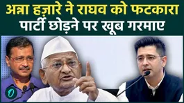 Anna Hazare gets angry at Raghav Chadha, calls the decision wrong, Anna's statement creates a stir, watch video