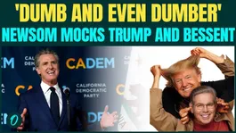 Newsom HUMILIATES Trump With ‘Dumb And Dumber’ Jab | Scott Bessent MOCKED In New Meme
