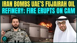 Iran BOMBS UAE Breaking: Fujairah Oil Refinery ERUPTS in Fire After Four Waves of Missiles Hit UAE