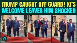 Trump SHOOK As Xi Flexes Military Power? Trump’s ANIMATED EXPRESSION Viral After Handshake Drama