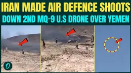 SECOND MQ-9 Reaper SHOOT DOWN in 24 Hours, Houthi VIDEO Shows Burning U.S Drone Wreckage Over Yemen