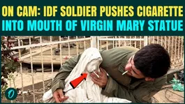 SHOCKING! IDF Soldier DISRESPECTS Virgin Mary; Puts CIGARETTE Into Mouth of Statue | Watch Video