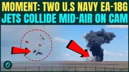 RAW FOOTAGE: Two U.S Navy EA-18G Jets Collide Mid Air During Idaho Air Show; CHILLING Crash On Cam