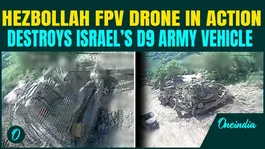 RAW Footage: Hezbollah FPV Drone BOMBS Israeli Base; Engineering Car D9 Vehicle DESTROYED on Cam