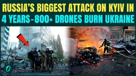 Russia BOMBS Ukraine Breaking: Putin Fires 800 plus Drones, Missiles at Kyiv - Building OBLITERATED