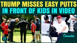 Trump MISSES Easy Putts in Front of Kids? Awkward Golf Moment on White House Lawn Goes Viral