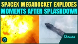 On Cam: SpaceX Starship EXPLODES in Indian Ocean Moments After Splashdown During Flight 12 Test