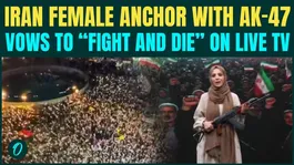 "WILL FIGHT &amp; DIE" : Iranian TV Anchor Grabs Ak-47, DECLARES Martyrdom On Live TV | CHILLING Video