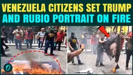 Venezuela PROTEST: Trump &amp;Rubio Portraits Set ABLAZE In Massive Caracas Protest | SHOCKING VIDEO