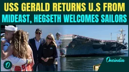 USS Gerald R. Ford BACK After Deadly Middle East Mission | War Chief Pete Hegseth Welcomes Sailors