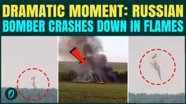 Russian Bomber Crash BREAKING: TU-22M3 Erupts in FLAMES In Siberia During Training Flight | WATCH