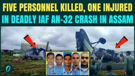 IAF AN-32 Crashes in Assam: Five Killed, 1 Injured As IAF Plane Went Down During Landing In Assam