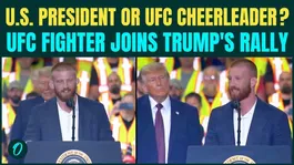 Trump JOINED By UFC Penn State Legend Bo Nickal On Stage, U.S President Or UFC Cheerleader?