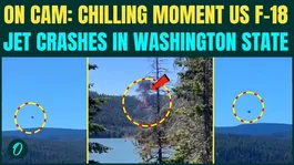 RAW FOOTAGE: US Navy F-18 Fighter Jet DESTROYED in Fiery Crash- Trump’s PRIZED JET Goes Down