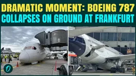 Boeing 787 COLLAPSE CAUGHT ON CAM: Several Injured After Nose Gear FALLS At Frankfurt Gate