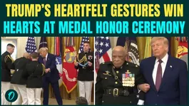 Trump HELPS 88-Year-Old Maj. James Capers Jr. Climb Stairs, Links Arms At Medal of Honor Ceremony