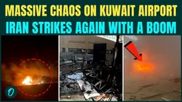UNSEEN Video Of Kuwait Aiport Strike, Iranian Missile HITS Airoplane Traffic In Chilling Footage
